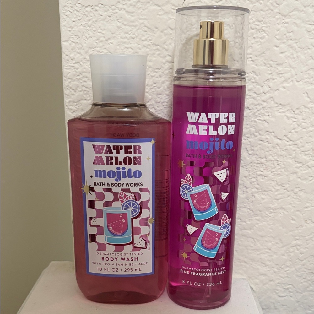 Bath & Body Works Watermelon Mojito Body Wash & Mist - Pink